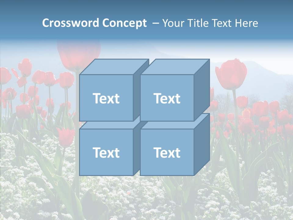 Feeling Garden Tulips PowerPoint Template