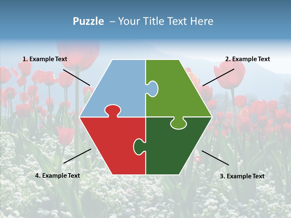 Feeling Garden Tulips PowerPoint Template