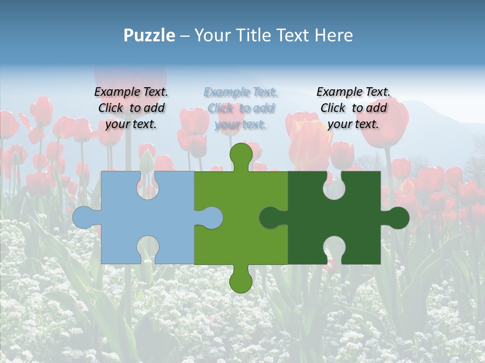 Feeling Garden Tulips PowerPoint Template