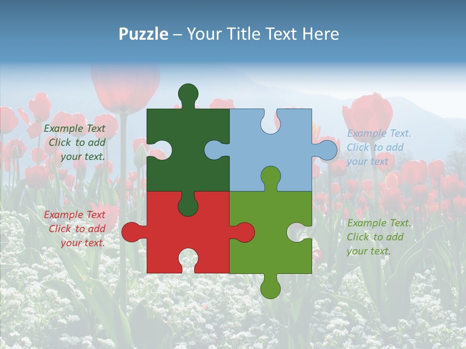 Feeling Garden Tulips PowerPoint Template