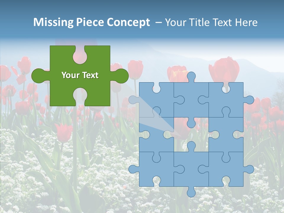 Feeling Garden Tulips PowerPoint Template