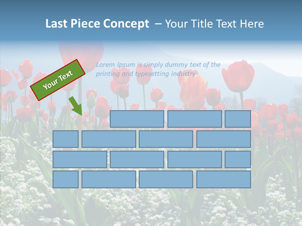 Feeling Garden Tulips PowerPoint Template