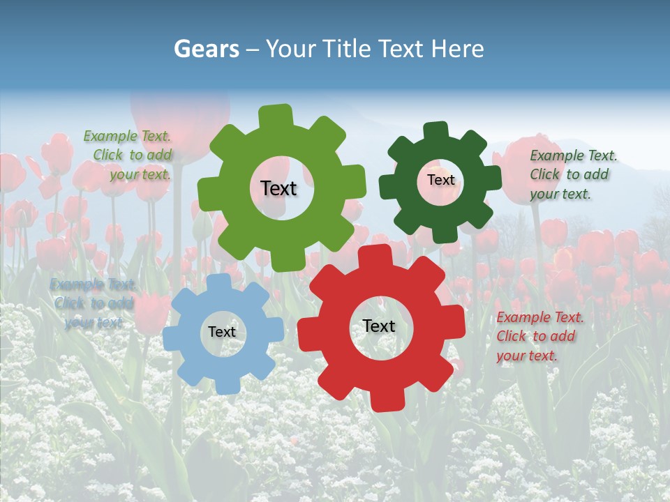 Feeling Garden Tulips PowerPoint Template