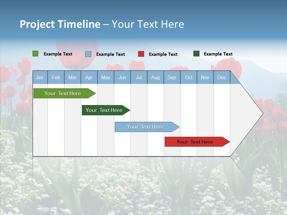 Feeling Garden Tulips PowerPoint Template