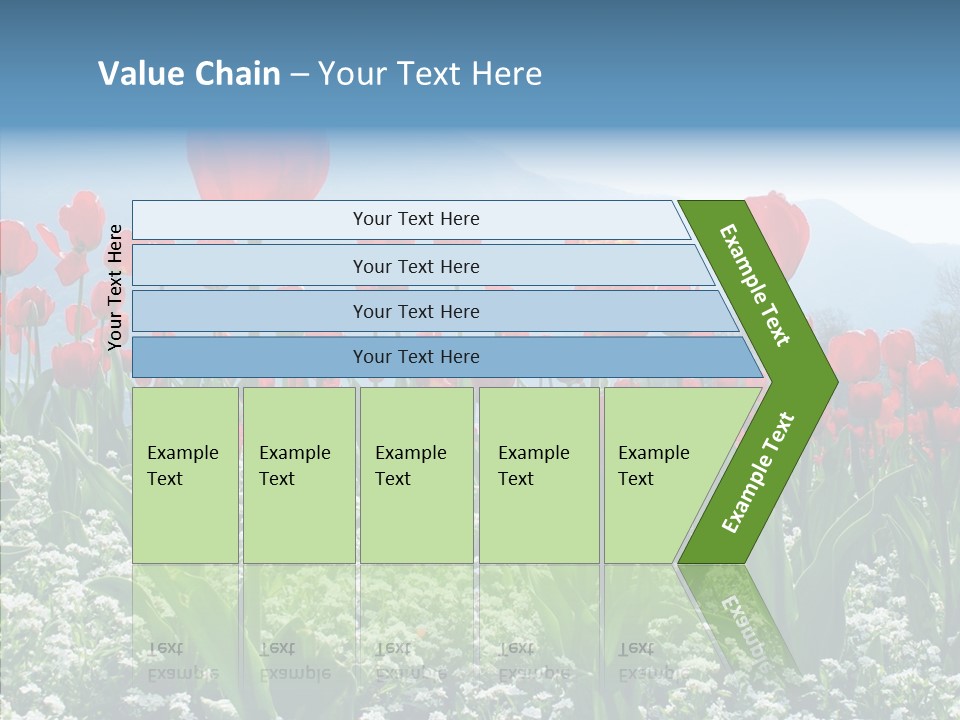 Feeling Garden Tulips PowerPoint Template