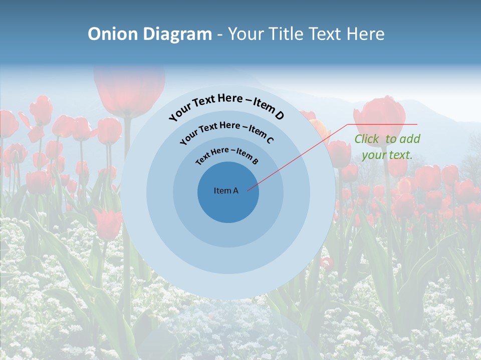 Feeling Garden Tulips PowerPoint Template