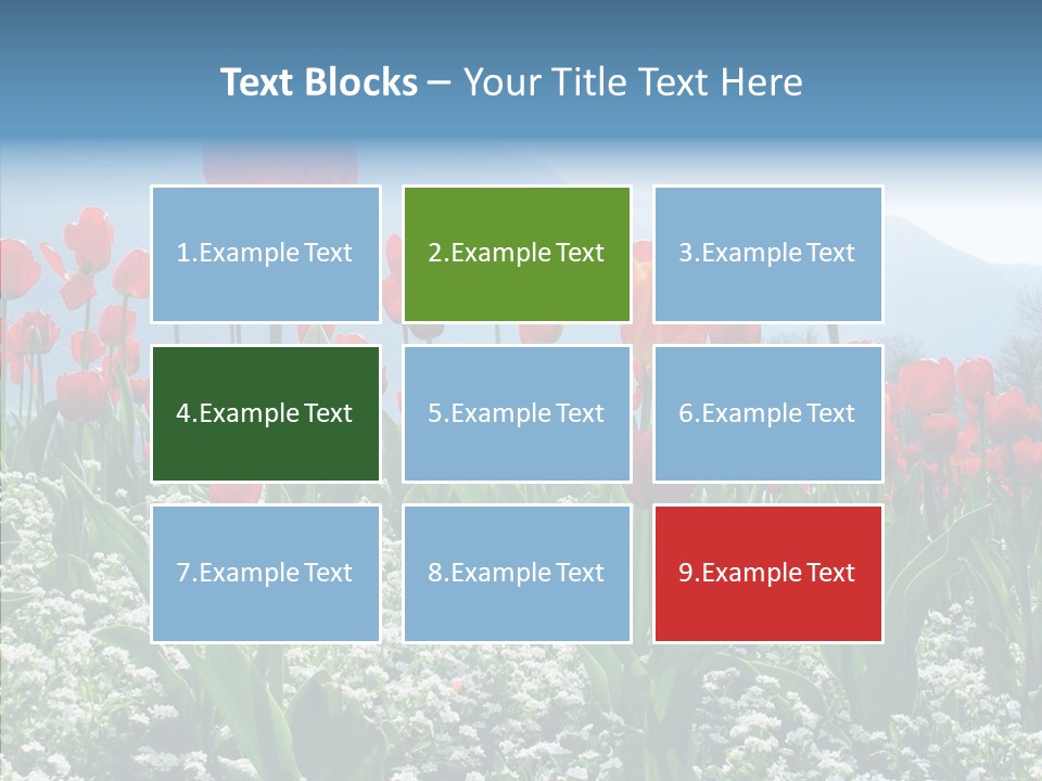 Feeling Garden Tulips PowerPoint Template