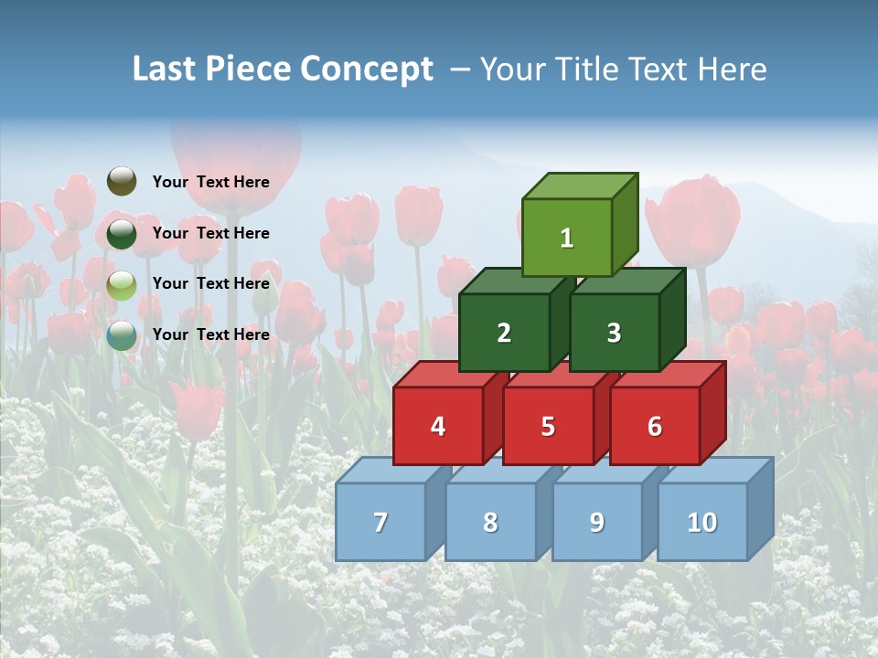 Feeling Garden Tulips PowerPoint Template