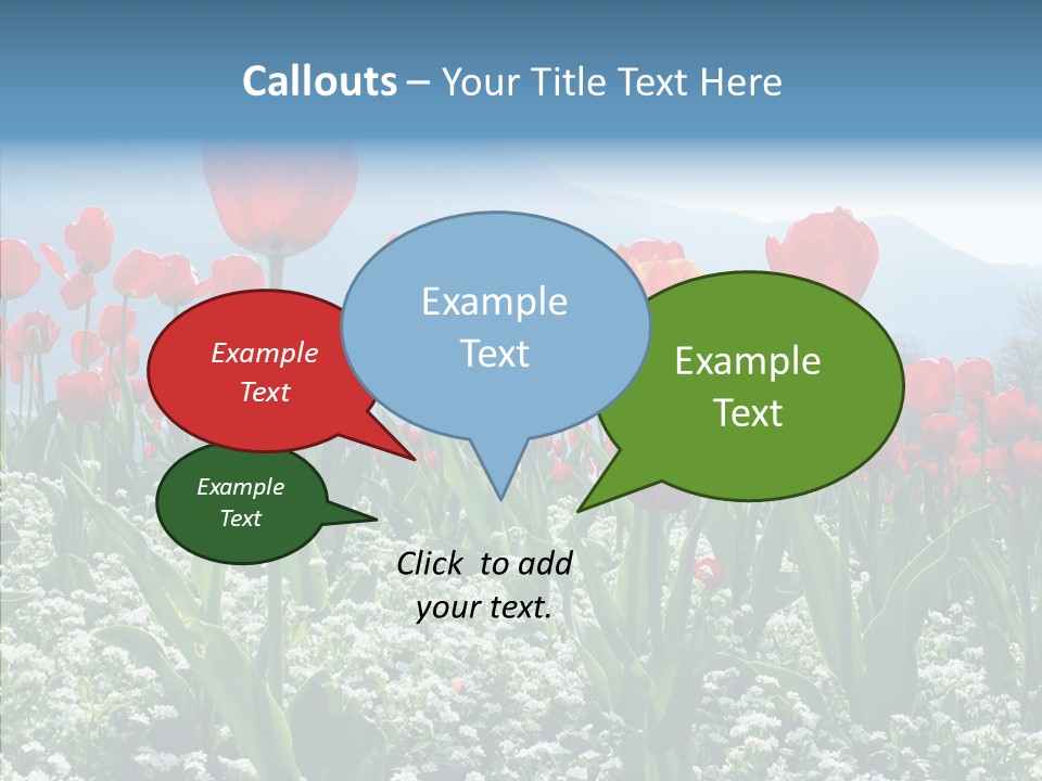 Feeling Garden Tulips PowerPoint Template