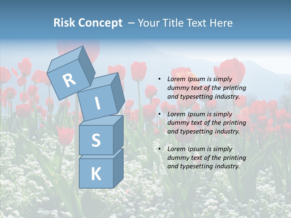 Feeling Garden Tulips PowerPoint Template