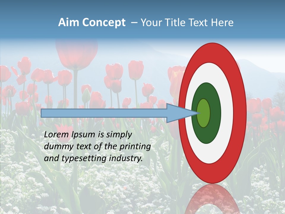 Feeling Garden Tulips PowerPoint Template