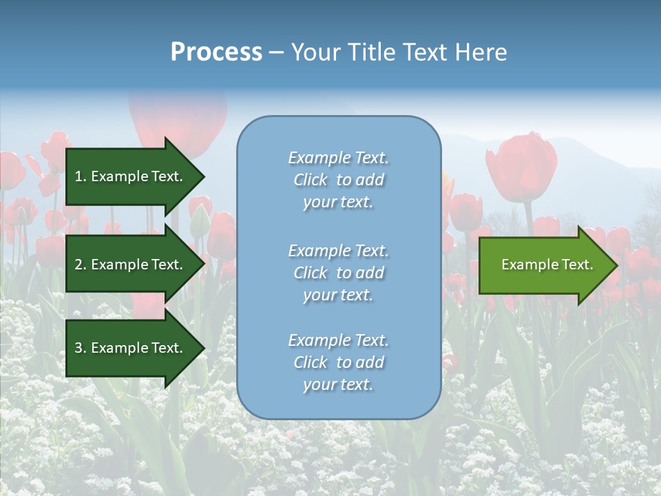 Feeling Garden Tulips PowerPoint Template