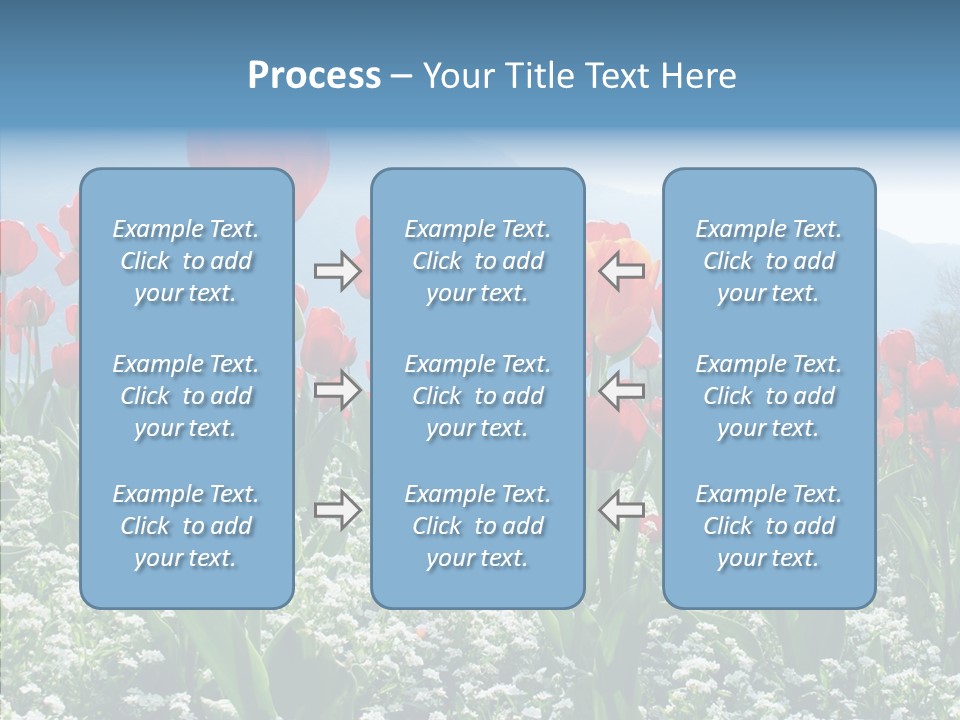Feeling Garden Tulips PowerPoint Template