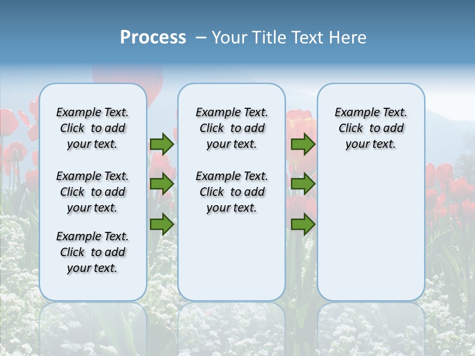 Feeling Garden Tulips PowerPoint Template