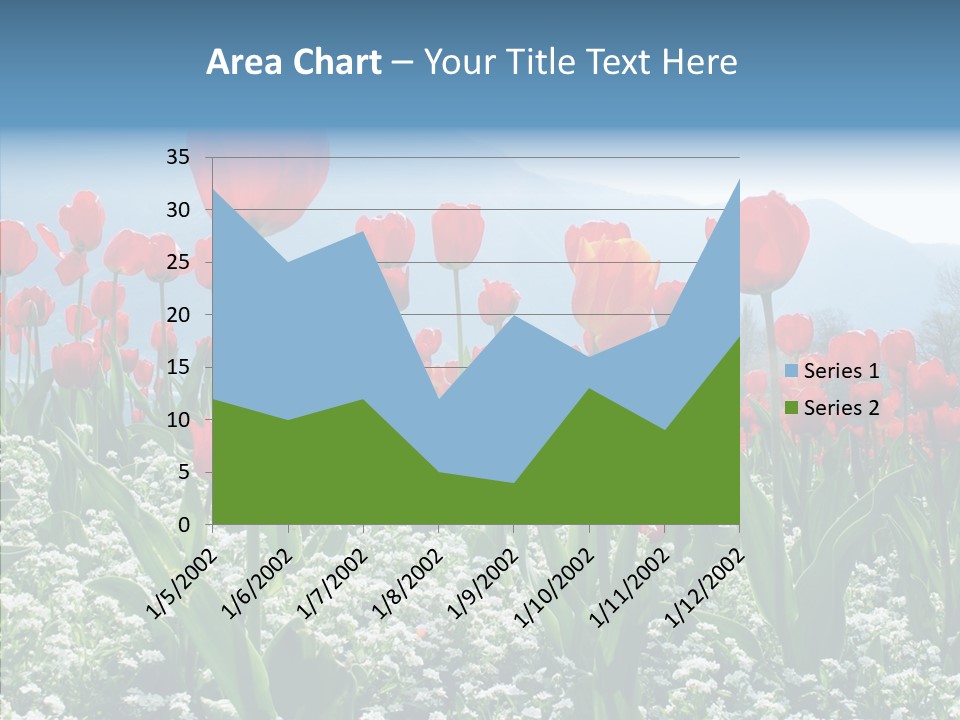 Feeling Garden Tulips PowerPoint Template