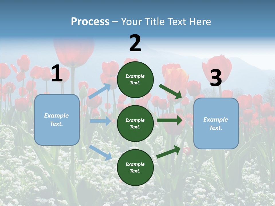 Feeling Garden Tulips PowerPoint Template