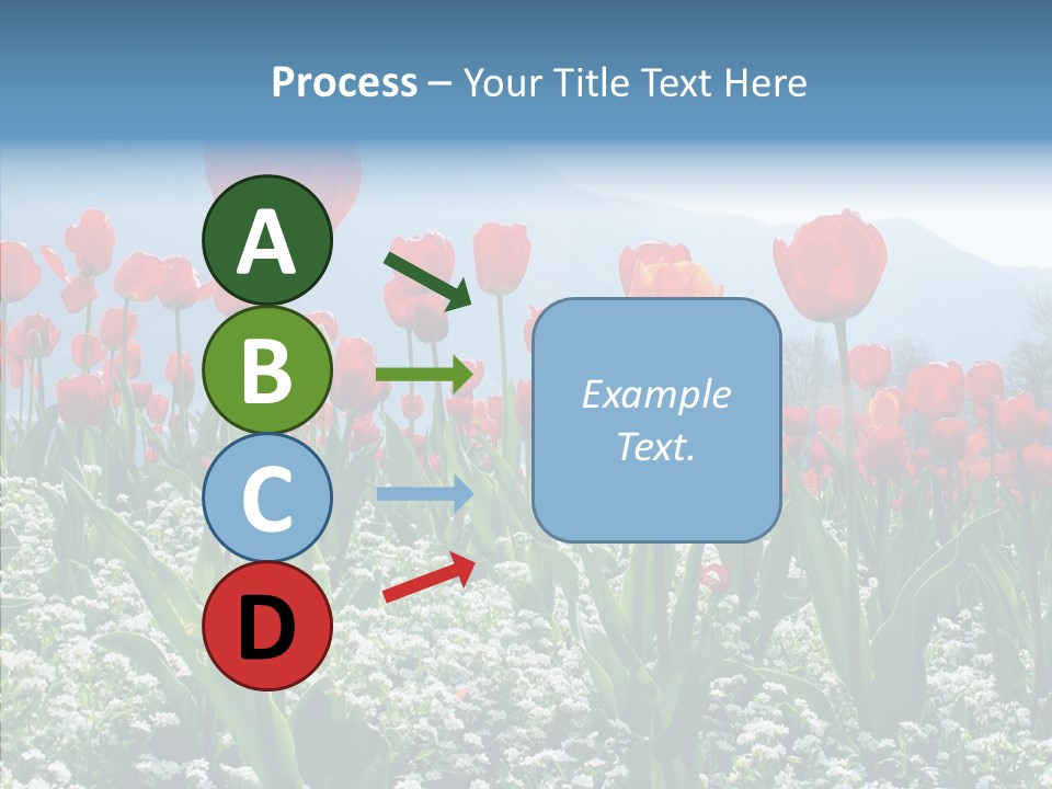 Feeling Garden Tulips PowerPoint Template