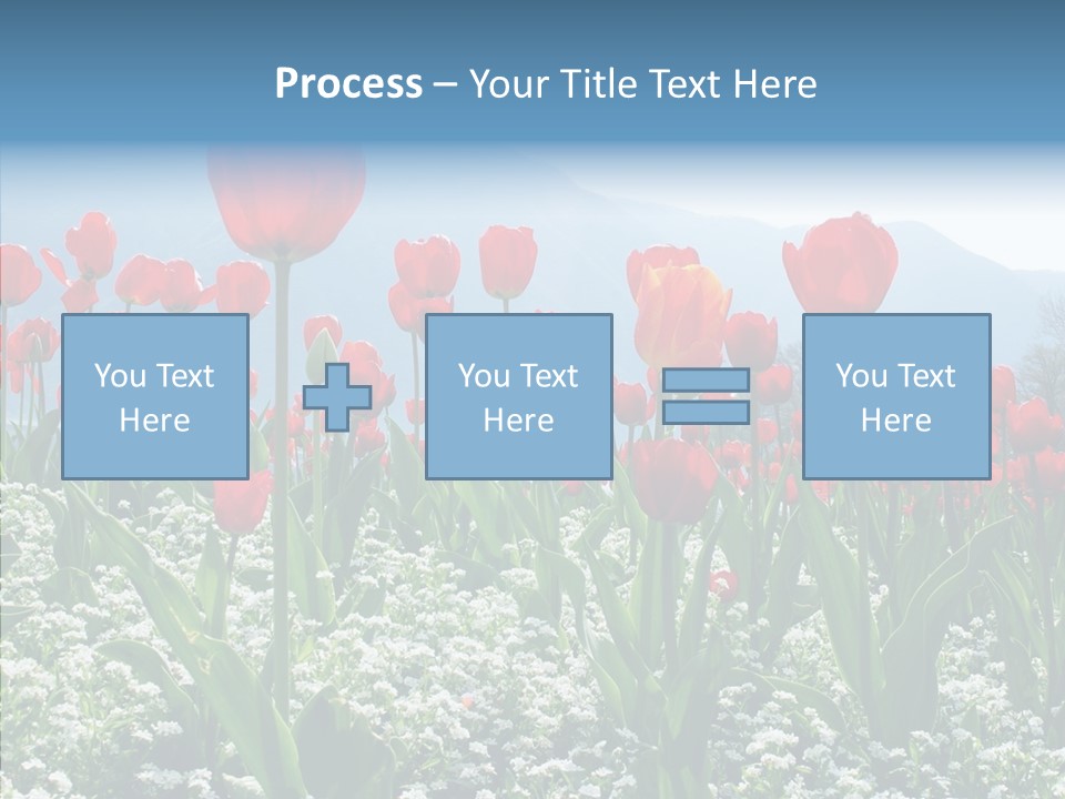 Feeling Garden Tulips PowerPoint Template