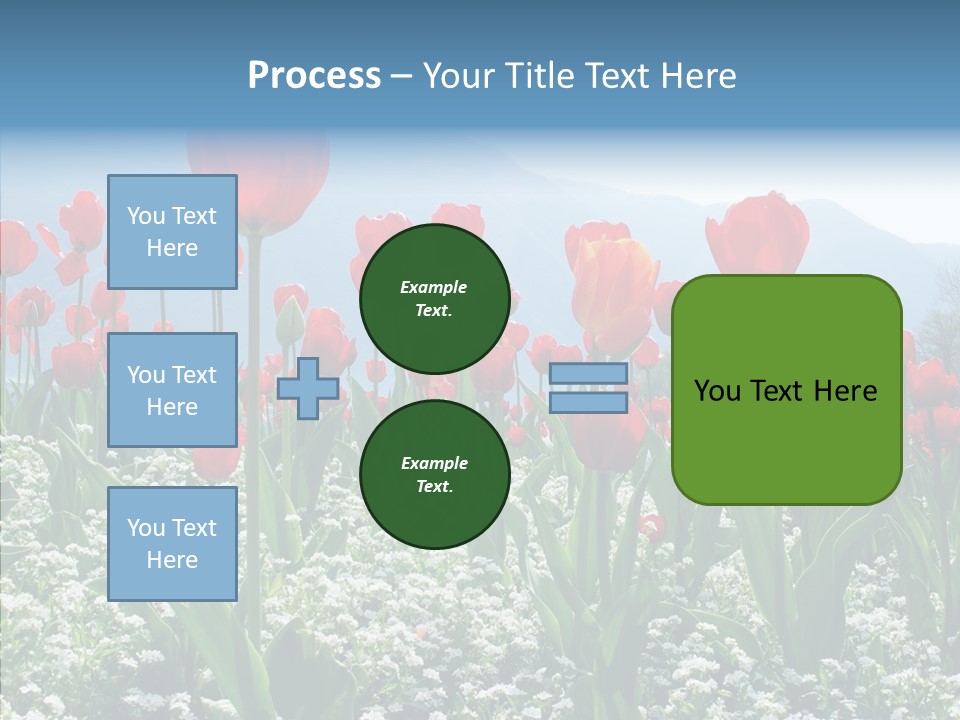 Feeling Garden Tulips PowerPoint Template
