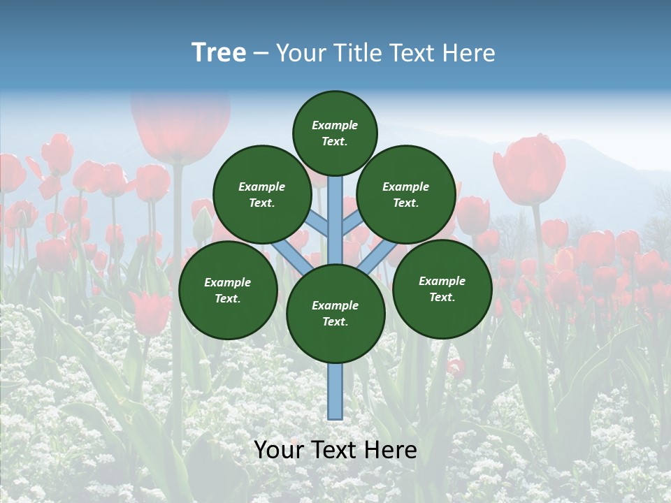 Feeling Garden Tulips PowerPoint Template