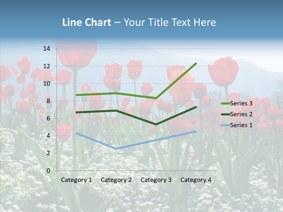Feeling Garden Tulips PowerPoint Template