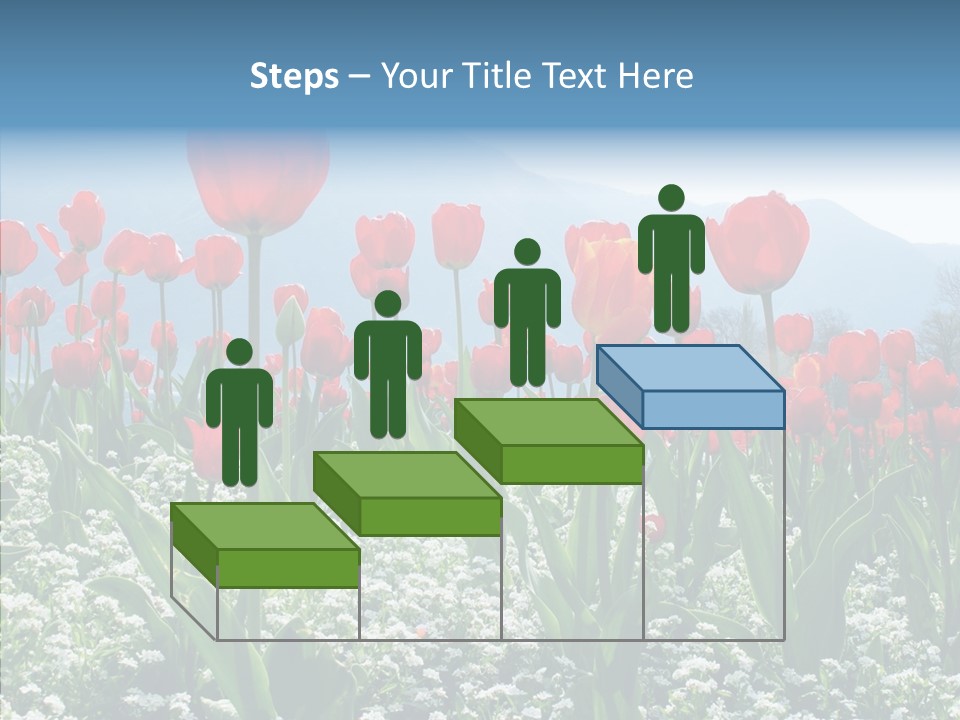 Feeling Garden Tulips PowerPoint Template