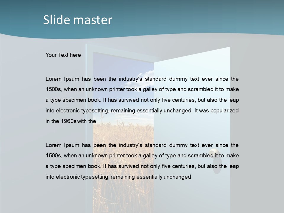 Landscape Vision Freedom PowerPoint Template