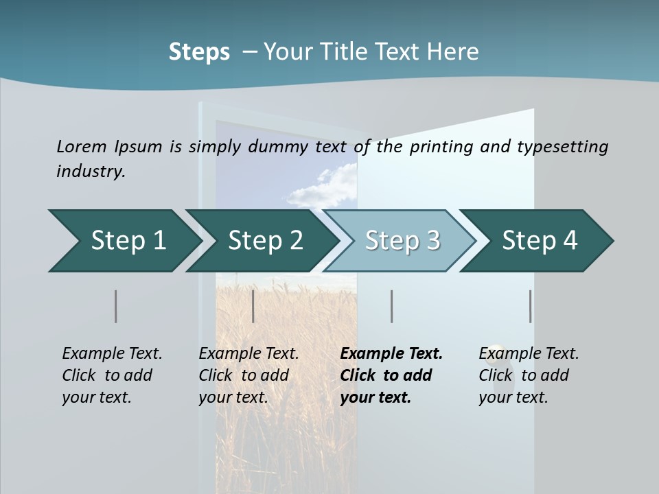 Landscape Vision Freedom PowerPoint Template