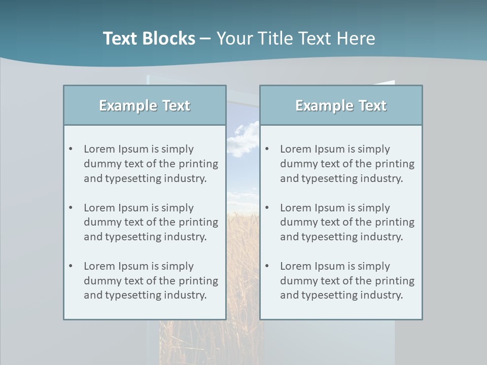 Landscape Vision Freedom PowerPoint Template