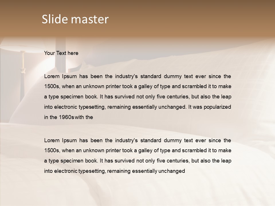 Furnished Posh Luxury PowerPoint Template