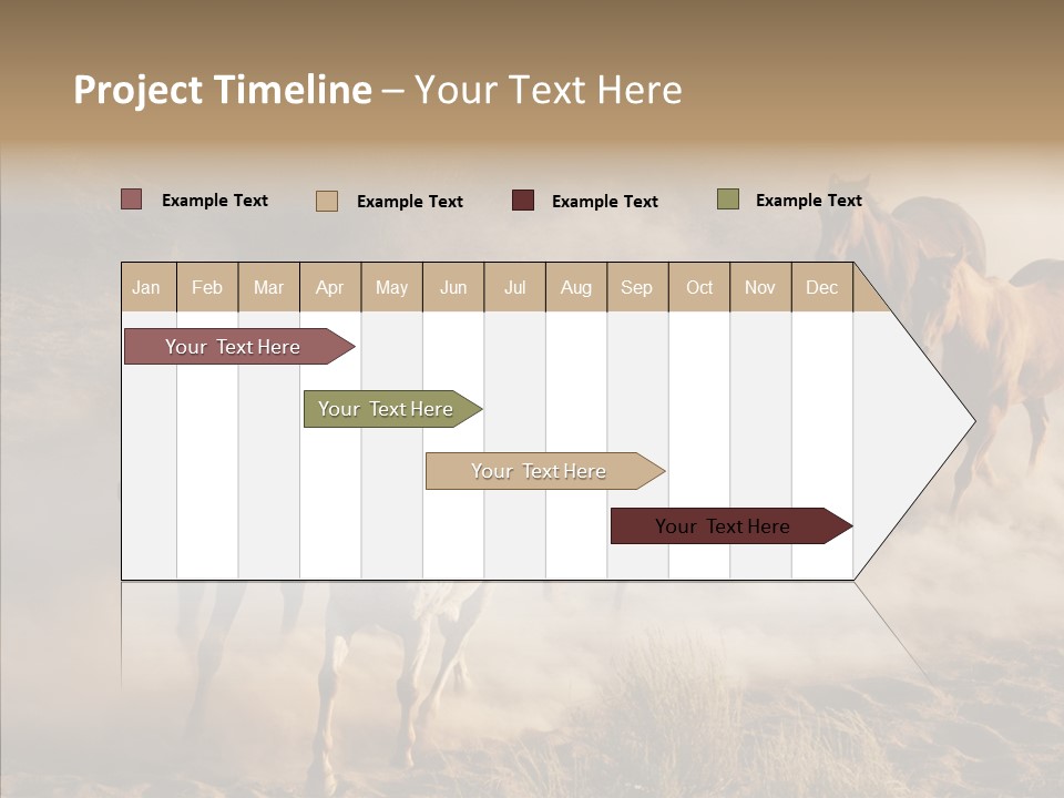 Herd Hillside Desert PowerPoint Template