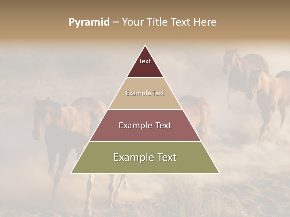Herd Hillside Desert PowerPoint Template