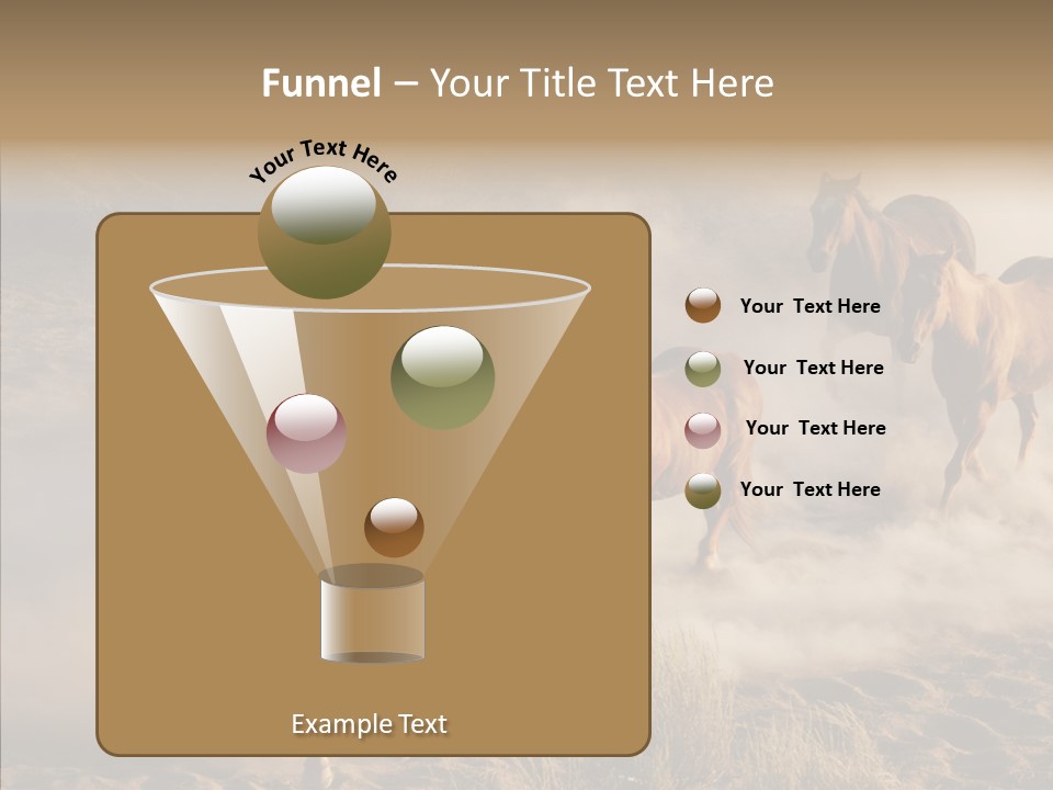 Herd Hillside Desert PowerPoint Template