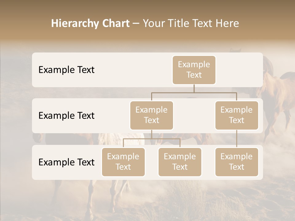 Herd Hillside Desert PowerPoint Template