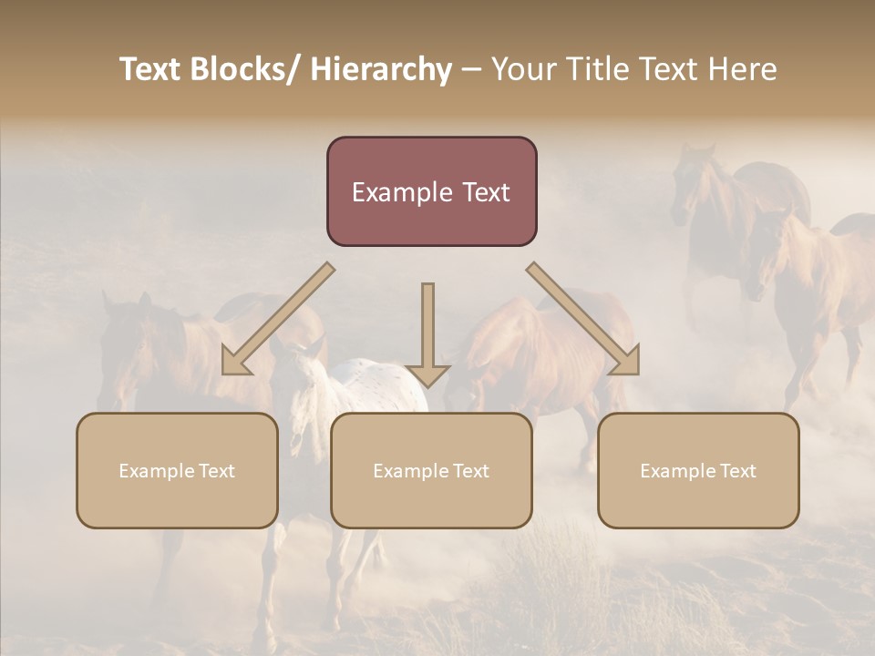 Herd Hillside Desert PowerPoint Template