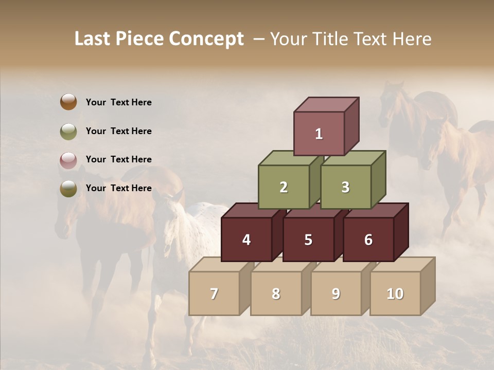 Herd Hillside Desert PowerPoint Template