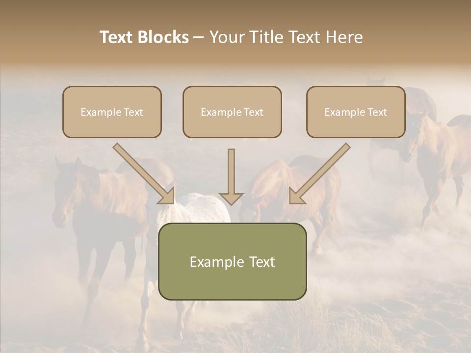 Herd Hillside Desert PowerPoint Template
