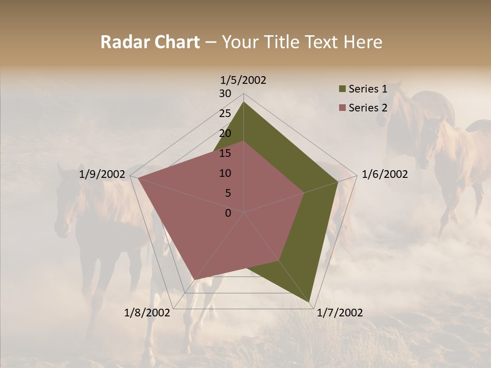 Herd Hillside Desert PowerPoint Template