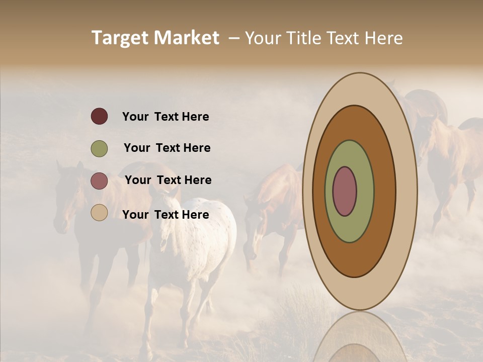 Herd Hillside Desert PowerPoint Template