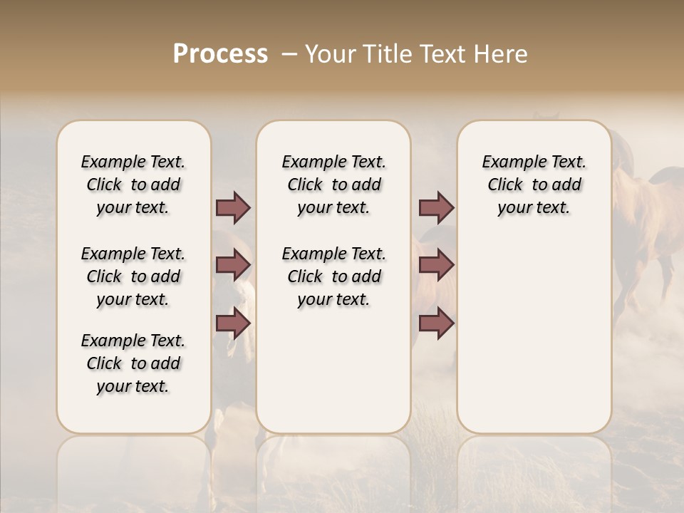 Herd Hillside Desert PowerPoint Template