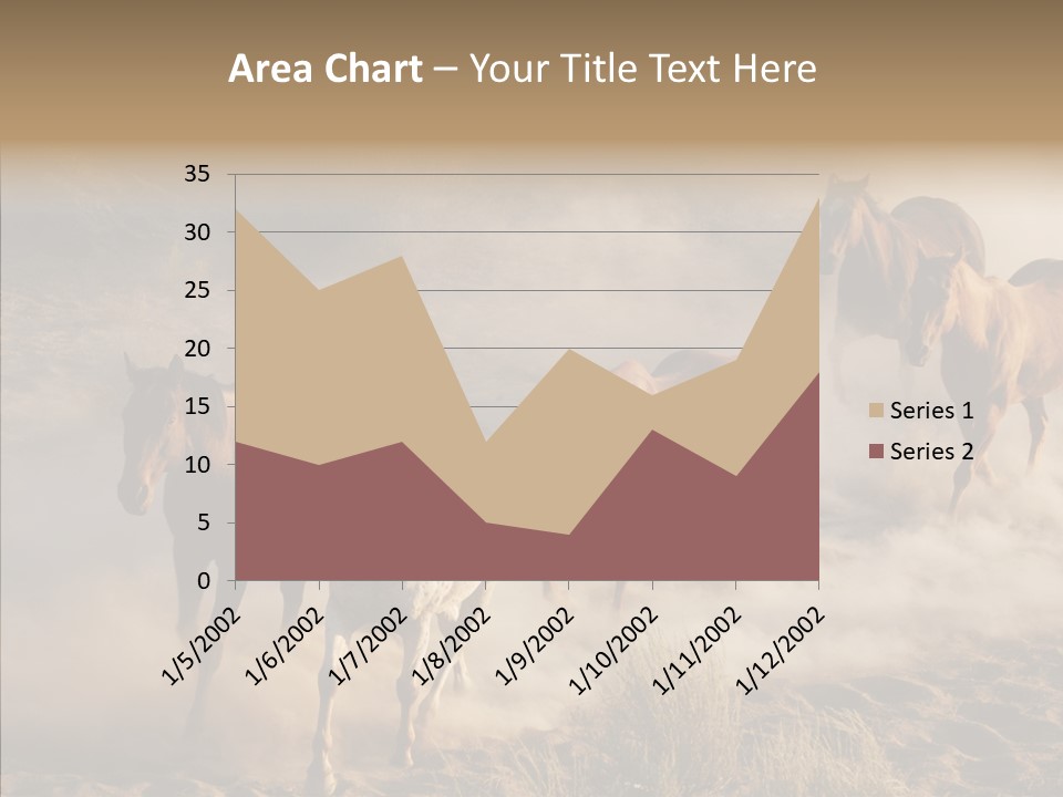 Herd Hillside Desert PowerPoint Template