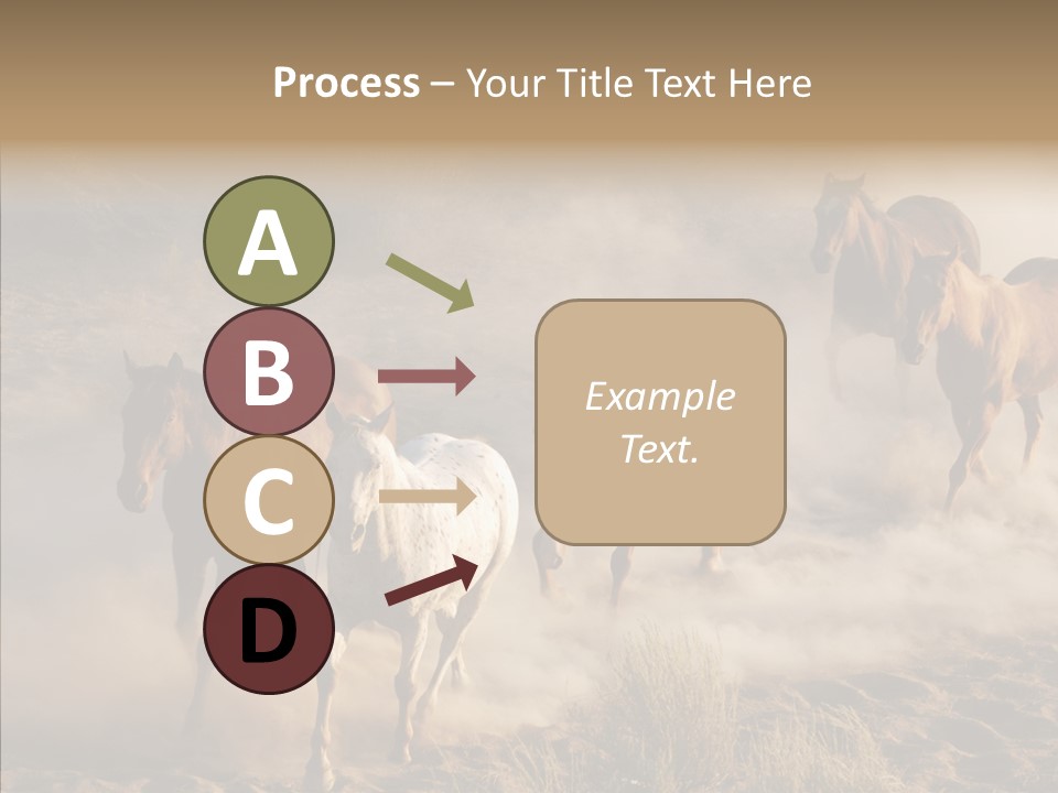 Herd Hillside Desert PowerPoint Template