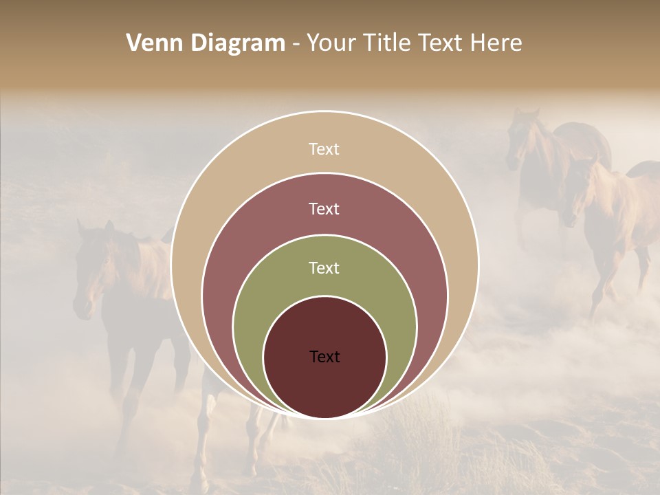 Herd Hillside Desert PowerPoint Template