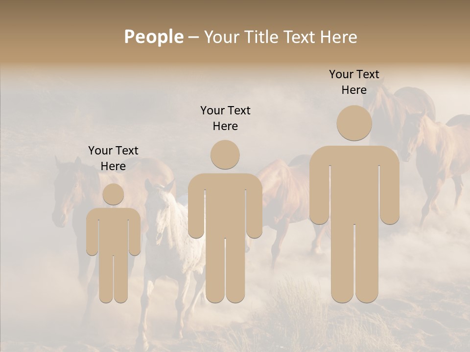 Herd Hillside Desert PowerPoint Template