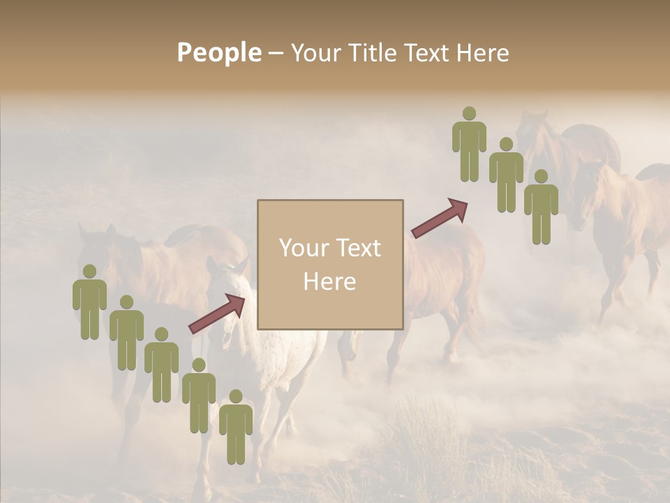 Herd Hillside Desert PowerPoint Template