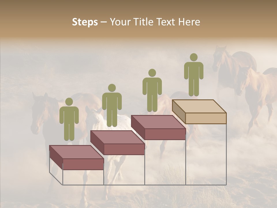 Herd Hillside Desert PowerPoint Template