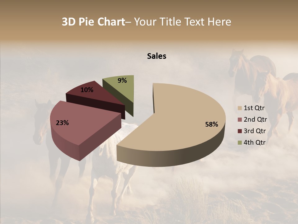 Herd Hillside Desert PowerPoint Template