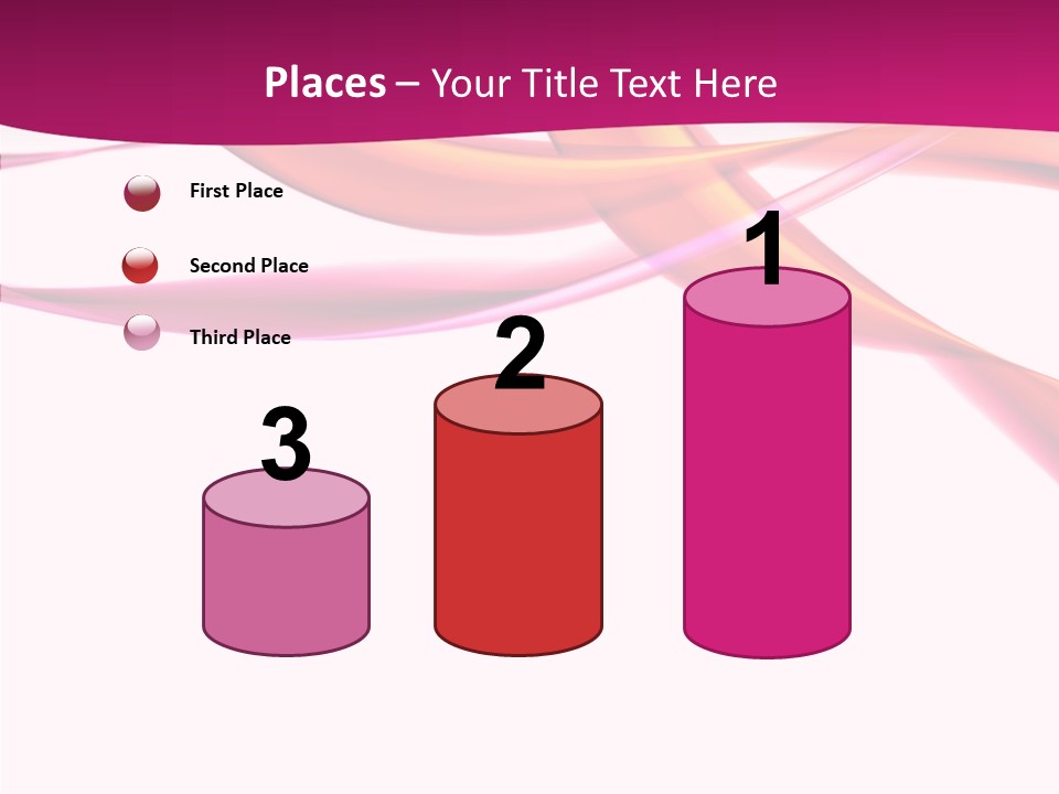 Vibrant Element Pink PowerPoint Template