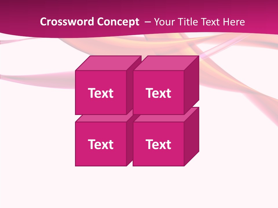 Vibrant Element Pink PowerPoint Template