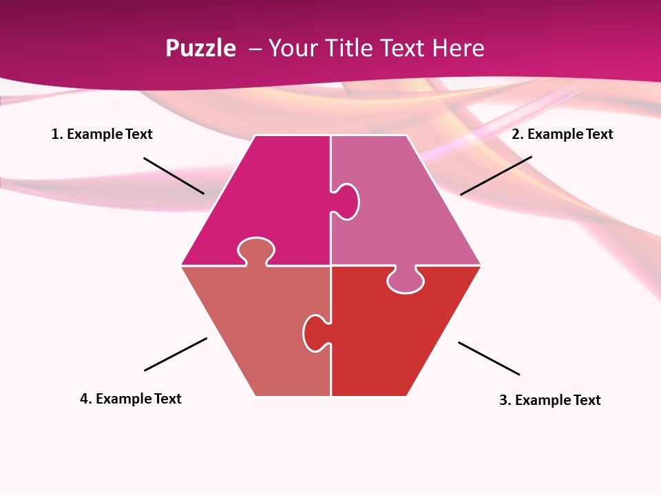 Vibrant Element Pink PowerPoint Template